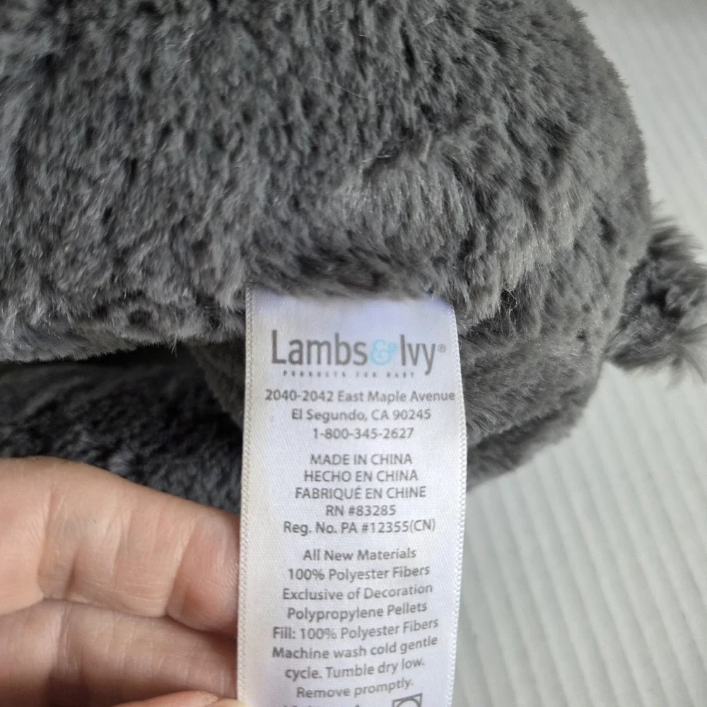 Lambs‎ & Ivy Woodland Forest Gray Plush 12